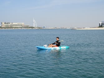 Single-seat kayak rental at the Palm Jumeirah